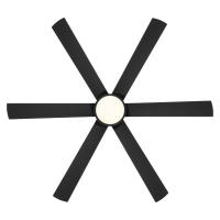 65"Ceiling Fan by Minka Aire - Cairo Collection, Coal Black Finish - F897L-CL