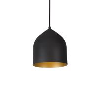 One Light Pendant by Kuzco Lighting - Helena Collection, Black/Gold Finish - 49108-BK/GD