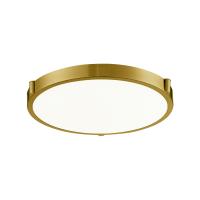 LED Flush Mount by Kuzco Lighting - Floyd Collection, Brushed Gold Finish - 501112BG-LED-5CCT