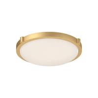 LED Flush Mount by Kuzco Lighting - Floyd Collection, Brushed Gold Finish - 501112BG-LED-5CCT