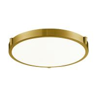 LED Flush Mount by Kuzco Lighting - Floyd Collection, Brushed Gold Finish - 501122BG-LED-5CCT