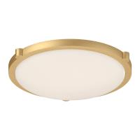 LED Flush Mount by Kuzco Lighting - Floyd Collection, Brushed Gold Finish - 501122BG-LED-5CCT
