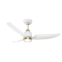 42"Ceiling Fan by Kuzco Lighting - Hugo Collection, Brushed Gold/Matte White Finish - CF92942-BG/WH