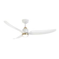 52"Ceiling Fan by Kuzco Lighting - Hugo Collection, Brushed Gold/Matte White Finish - CF92952-BG/WH
