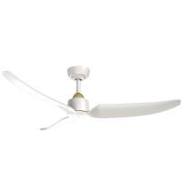 52"Ceiling Fan by Kuzco Lighting - Hugo Collection, Brushed Gold/Matte White Finish - CF92952-BG/WH
