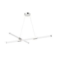 LED Chandelier by Kuzco Lighting - Akari Collection, Brushed Nickel Finish - CH18548-BN-UNV-010