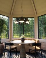 LED Chandelier by Kuzco Lighting - Bell Collection, Glossy Black Finish - CH21120-GBK-UNV