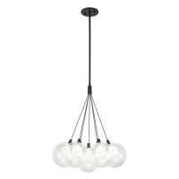 LED Chandelier by Kuzco Lighting - Bolla Collection, Black Finish - CH3117-BK