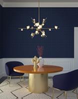 LED Pendant by Kuzco Lighting - Geode Collection, Brushed Gold Finish - CH50848-BG