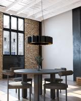 12 Light Chandelier by Kuzco Lighting - Akira Collection, Black/Gold Finish - CH58040-BK/GD