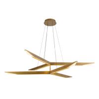 LED Chandelier by Kuzco Lighting - Tachi Collection, Vintage Brass Finish - CH64242-VB-UNV-010