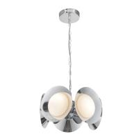 LED Chandelier by Kuzco Lighting - Cleo Collection, Chrome/Opal Glass Finish - CH77916-CH/OP-UNV