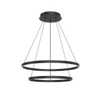 LED Chandelier by Kuzco Lighting - Cerchio Collection, Black Finish - CH87232-BK-UNV-010