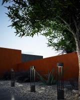 LED Exterior Bollard by Kuzco Lighting - Knox Collection, Black Finish - EB41936-BK-UNV