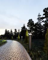 LED Exterior Bollard by Kuzco Lighting - Windermere Collection, Black Finish - EB48538-BK-UNV