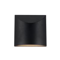 LED Exterior Wall Sconce by Kuzco Lighting - Lenox Collection, Black Finish - EW46308-BK-UNV-3CCT
