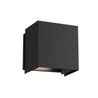 LED Exterior Wall Sconce by Kuzco Lighting - Helsinki Collection, Black Finish - EW48006-BK-UNV
