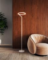 LED Floor Lamp by Kuzco Lighting - Roda Collection, White Finish - FL27766-WH