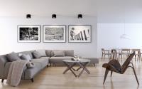 LED Flush Mount by Kuzco Lighting - Falco Collection, Black Finish - FM10605-BK-UNV