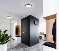 LED Flush Mount by Kuzco Lighting - Brunswick Collection, Black Finish - FM43518-BK-5CCT