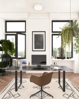 LED Flush Mount by Kuzco Lighting - Aston Collection, Clear Finish - FM48614-5CCT
