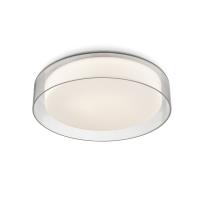 LED Flush Mount by Kuzco Lighting - Aston Collection, Clear Finish - FM48614-5CCT