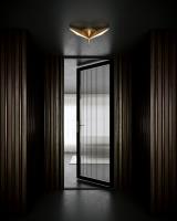 LED Flush Mount by Kuzco Lighting - Tachi Collection, Vintage Brass Finish - FM64218-VB