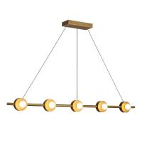 LED Linear Pendant by Kuzco Lighting - Elixir Collection, Brushed Gold Finish - LP15548-BG-UNV