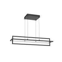 LED Linear Pendant by Kuzco Lighting - Mondrian Collection, Black Finish - LP16236-BK-UNV-010