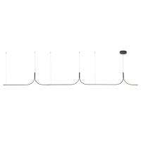 LED Linear Pendant by Kuzco Lighting - Thread Collection, Black Finish - LP17915-BK-UNV-010