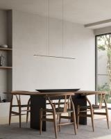 LED Linear Pendant by Kuzco Lighting - Vega Minor Collection, Black Finish - LP18248-BK-UNV