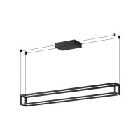 LED Linear Pendant by Kuzco Lighting - Plaza Collection, Black Finish - LP45548-BK-UNV