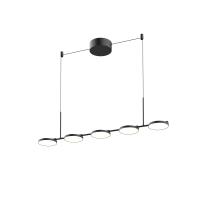 LED Linear Pendant by Kuzco Lighting - Novel Collection, Black Finish - LP72237-BK-UNV