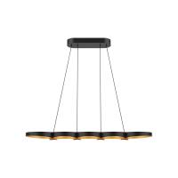 LED Linear Pendant by Kuzco Lighting - Maestro Collection, Black/Gold Finish - LP90838-BK/GD-UNV