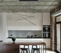 LED Pendant by Kuzco Lighting - Chute Motion Collection, Black Finish - MP14960-BK-UNV-010