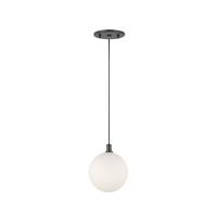 LED Pendant by Kuzco Lighting - Bolla Collection, Black/Opal Glass Finish - PD3106-BK/OP
