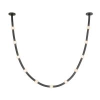 LED Pendant by Kuzco Lighting - Corda Collection, Black/Opal Glass Finish - PD39310-BK/OP-UNV-010-RT