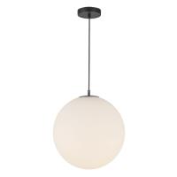 LED Pendant by Kuzco Lighting - Marco Collection, Black/Opal Glass Finish - PD43616-BK/OP-5CCT-UNV