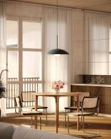 One Light Pendant by Kuzco Lighting - Regent Collection, Burgundy Finish - PD56019-BGD