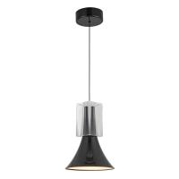 LED Pendant by Kuzco Lighting - Floe Collection, Glossy Black/Clear Crystal Finish - PD94108-GBK/CC-UNV