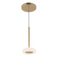LED Pendant by Kuzco Lighting - Stephord Collection, Metallic Brass/Frosted Glass Finish - PD97204-MRB/FR