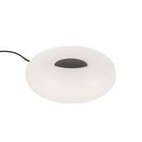 LED Table Lamp by Kuzco Lighting - Nimbus Collection, Black/Opal Glass Finish - TL12409-BK/OP