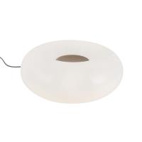LED Table Lamp by Kuzco Lighting - Nimbus Collection, Vintage Brass/Opal Glass Finish - TL12413-VB/OP