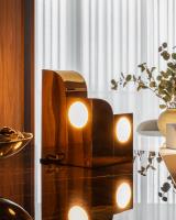 LED Table Lamp by Kuzco Lighting - Gypsum Collection, Polished Brass Finish - TL82412-PB