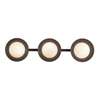 LED Vanity by Kuzco Lighting - Cleo Collection, Black/Opal Glass Finish - VL77923-BK/OP