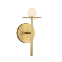LED Wall Sconce by Kuzco Lighting - Elixir Collection, Brushed Gold Finish - WS15504-BG-UNV