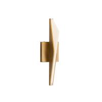 LED Wall Sconce by Kuzco Lighting - Tachi Collection, Vintage Brass Finish - WS64215-VB