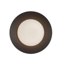 LED Wall Sconce by Kuzco Lighting - Cleo Collection, Black/Opal Glass Finish - WS77909-BK/OP