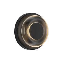LED Wall Sconce by Kuzco Lighting - Stephord Collection, Black/Clear Glass Finish - WS97204-BK/CL