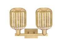 Two Light Bath Vanity by Innovations - Arcadia Collection, Brushed Brass Finish - 716-2W-BB-G459-6ME